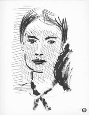 Orfeo Tamburi - designo "studio libro 10 poesie d'amore di Dickinson"