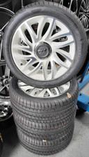 4 RUOTE FIAT 500 L - CERCHI 17" ORIGINALI BIANCHI E DIAMANTATI + GOMME 225/45/17