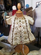 Abito paramento antico per statua scultura Gesù Bambino antique doll clothes - 1