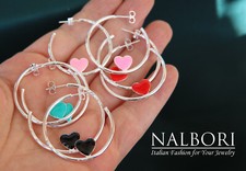 orecchini argento 925 cerchi