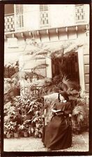 Ritratto di suora con libro 1900c Italia Foto originale gelatina d'argento