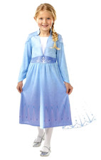 Costume Completo Carnevale Halloween FROZEN 2 ELSA DISNEY Abito Bambina 7-8 Anni