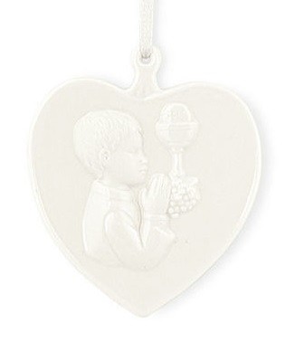 Cuore bianco ceramica - bianco, in