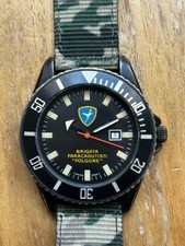 Orologio DPW militare vintage-Brigata Paracadutisti Folgore cassa MRP PVD nero