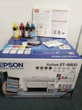 New Epson Printer With 4X100ml