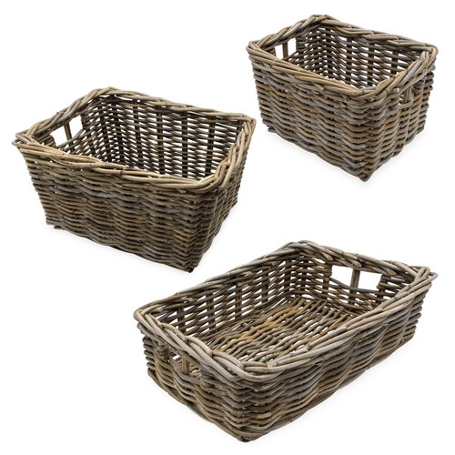 Scaffale rattan cestino - rattan,