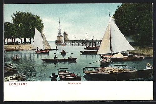 Cartolina costanza porto - costanza,,