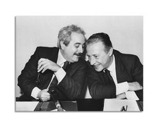 Quadro stampa su tela con vernice effetto dipinto - falcone borsellino