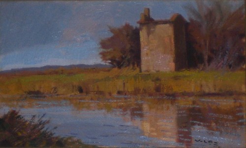 Angiolo volpe stagno olio - angiolo, stagno,