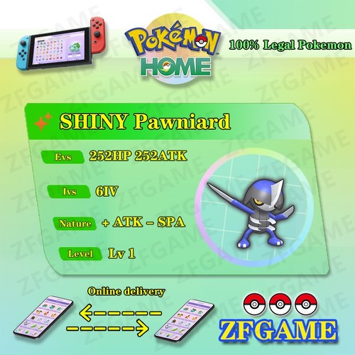 6iv shiny pawniard - ✨6iv, +