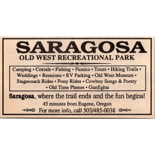 Saragosa old west recreational - saragosa,