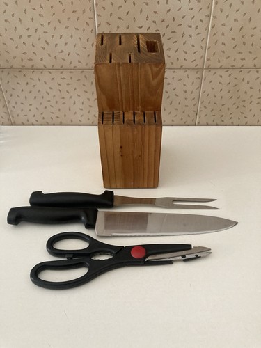Ceppo porta coltelli legno - ceppo, in