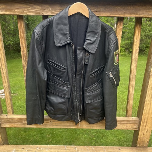 Giacca moto pelle uomo grande
