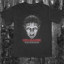 T-shirt unisex manica corta HELLRAISER film horror retrò regalo Halloween S-5XL