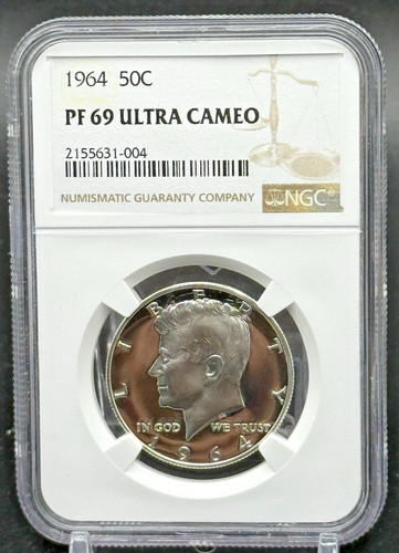 1964 kennedy mezzo - dollaro, 50c