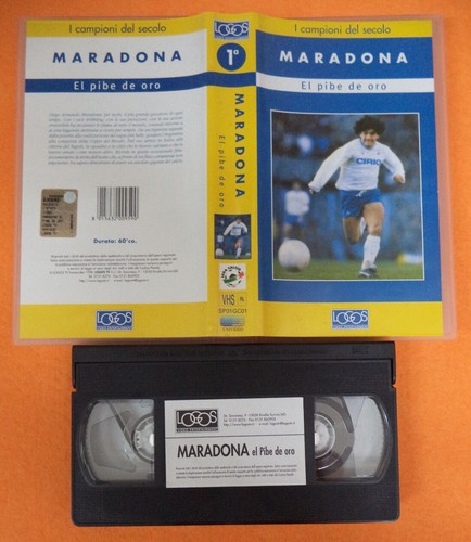 Vhs film maradona pibe - maradona,