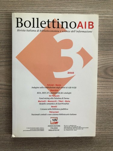 Bollettino aib 3 vol 10 - bollettino, n.3