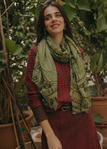 Sciarpa faliero sarti verde - sciarpa,