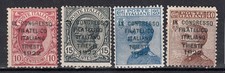 A-10733- REGNO ITALIA - 1922 Congresso filatelico Trieste 4 valori nuovi MLH*