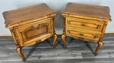 Coppia comodini rovere vintage