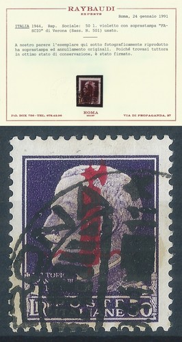 Rsi 1944 501 fascio rosso - 1944, n.501