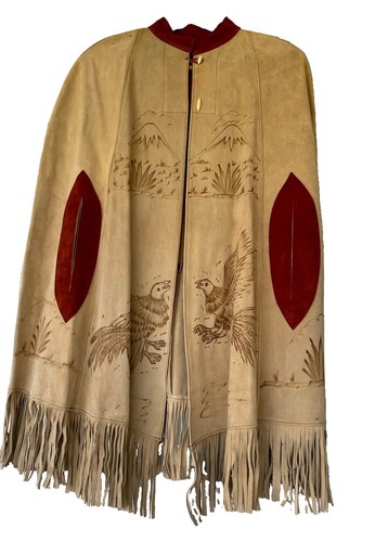 Poncho messicano camoscio - in,