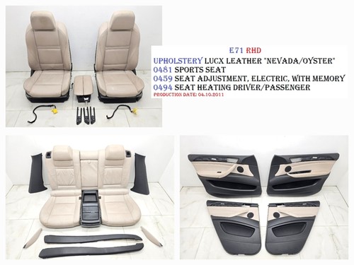 Bmw e71 set sedili - e71,