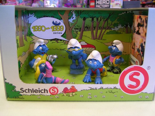 Schleich puffi edizione 1990 - puffi,