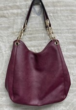Borsa a tracolla Mia K.Collection in ecopelle magenta stile hobo borsetta L