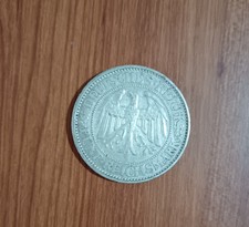 Germania moneta in argento da 5 Reichmark, repubblica di Weimar del 1932 Rara 