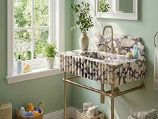 Lavabo artigianale in marmo