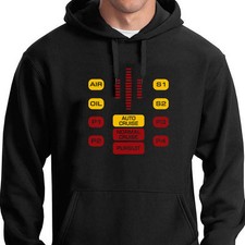 Kitt Supercar Cavaliere Rider Felpa con Cappuccio TV Hasselhoff Eighties 80's