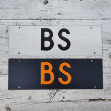 Targhe automobile BS (Brescia) originali vintage