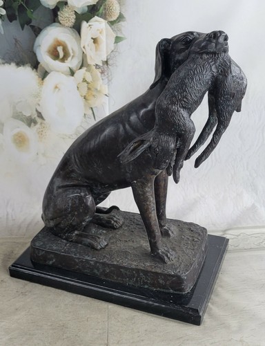 Caccia cane coniglio vintage - caccia, coniglio,