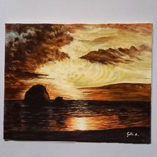 166 quadro marina tramonto - marina.,