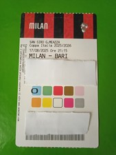 MILAN - BARI 17/08/2025   Coppa Italia PASS /Serie A /Stadio San Siro Milano 