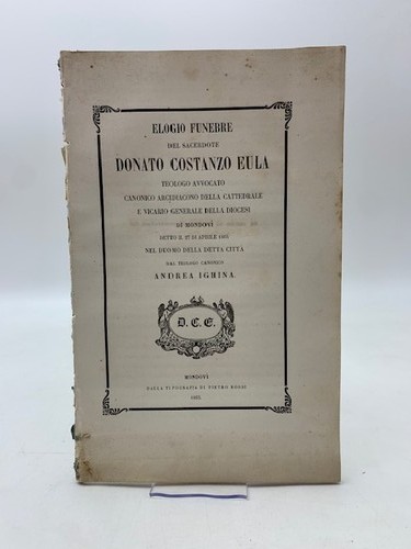 Elogio funebre del sacerdote