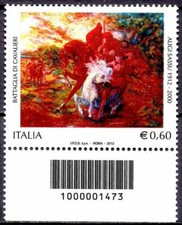 Italia 2012 Arte Dipinto Leggende BATTAGLIA DEI CAVALIERI Cavalli Patrimonio Artistico MNH