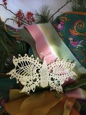 Farfalla uncinetto ornamento