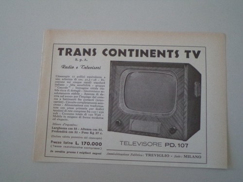 Advertising pubblicità 1955 - pubblicità,