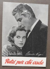 CARTOLINA PUBBLICITARIA FILM - PIETA' PRR CHI CADE- A. NAZZARI- A. LUALDI - 