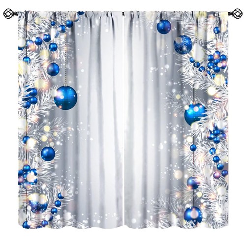 Tende palline natale blu - tende, di