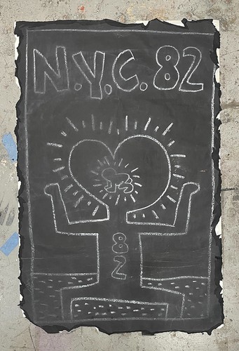 Disegno carta keith haring - disegno,