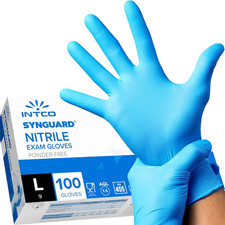 Guanti in nitrile Intco blu
