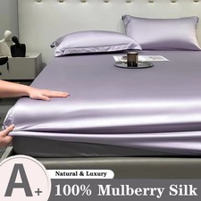 Lenzuolo con angoli in seta di gelso naturale pura seta coprimaterasso fascia alta