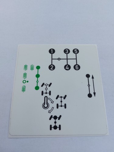 Adesivo unimog schema cambio - adesivo,