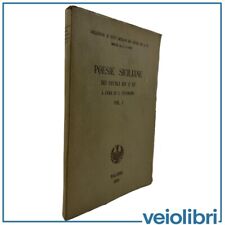 Poesie siciliane XIV XV secolo medievali Cusimano Antologia Libro vintage raro