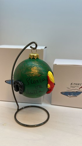 Palla natale verde con - palla,