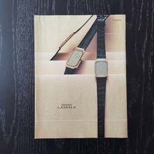 1983 Seiko Lassale - Original AD Advertising Pubblicità Vintage