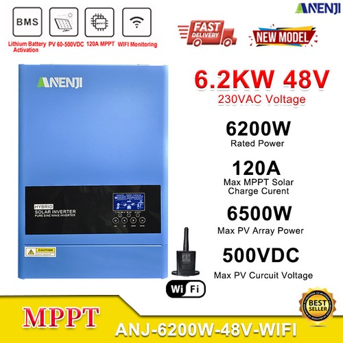 Inverter solare ibrido 6200w - solare,
